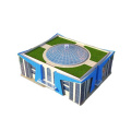 Moderno de diseño marco de vidrio Mezquita de vidrio Iglesia Techo Estructura de acero Edificio de techo